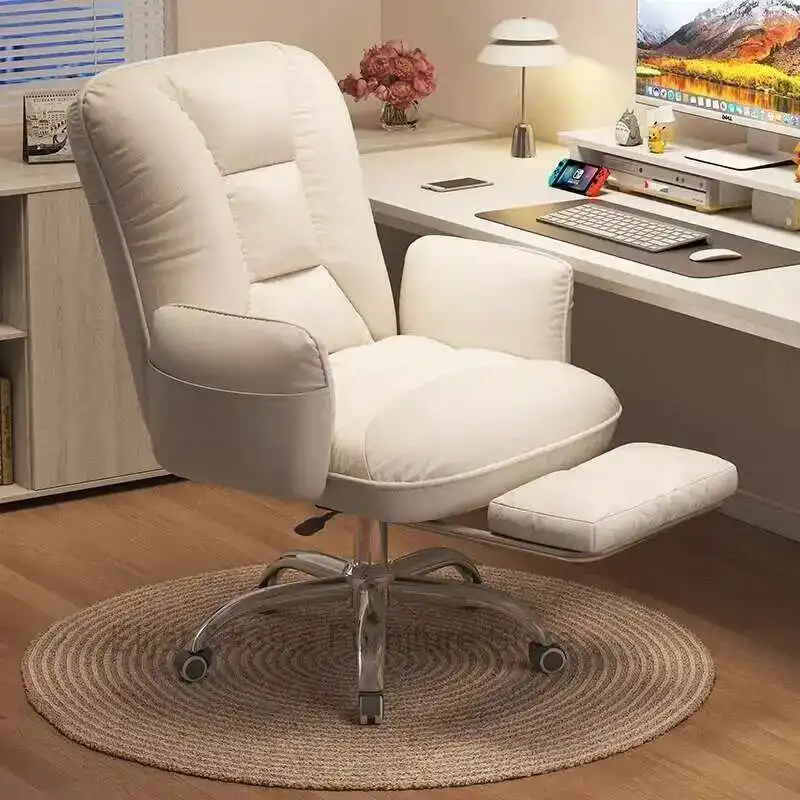 

Luxury Modern Chairs Bedroom Floor Protectors Italian Designer Office Chair Swivel Mobile Sillon Individual Home Furniture