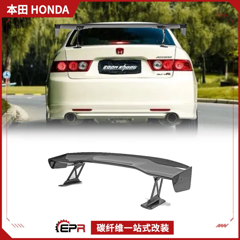 

Подходит для Honda Accord 02-08 Accord CL7, фиксированный ветровой спойлер из углеродного волокна EPA GT, большой хвост
