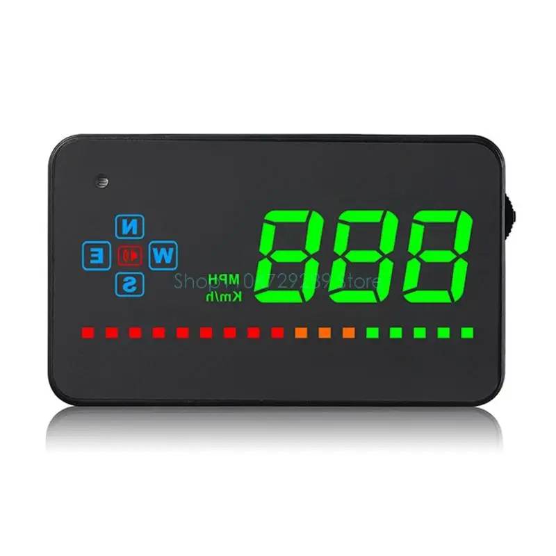 D8KE Car HUD Head Up Display Speedometer Overspeed Warning Acceleration Brake Tes