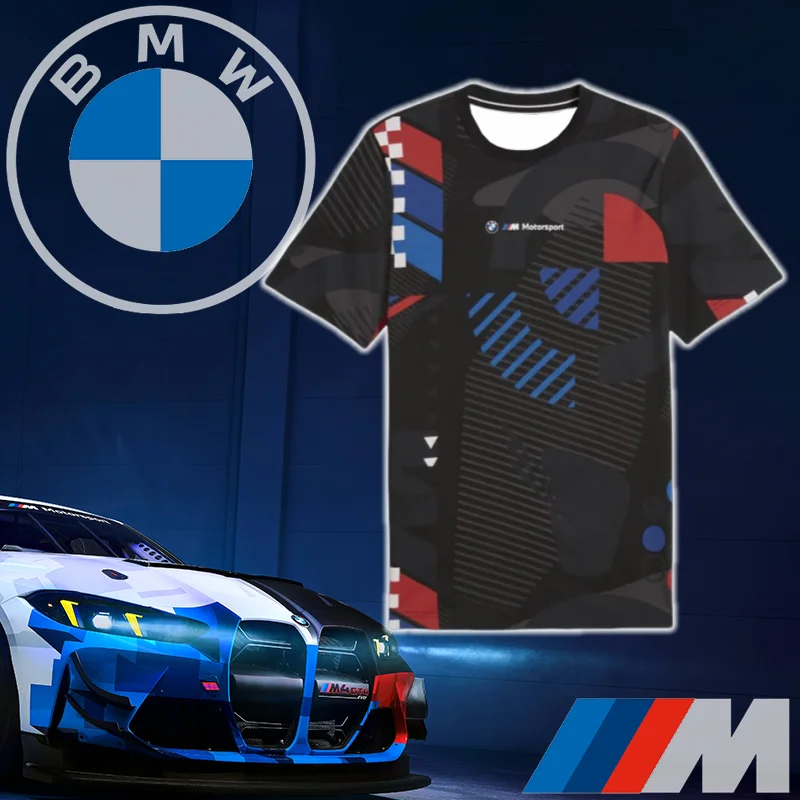 

BMW Motorsport Men's Quick-Drying T-Shirt 2025 High Quality Comfort Sports Breathable Short Sleeve Off-Road Cycling T-Shirt