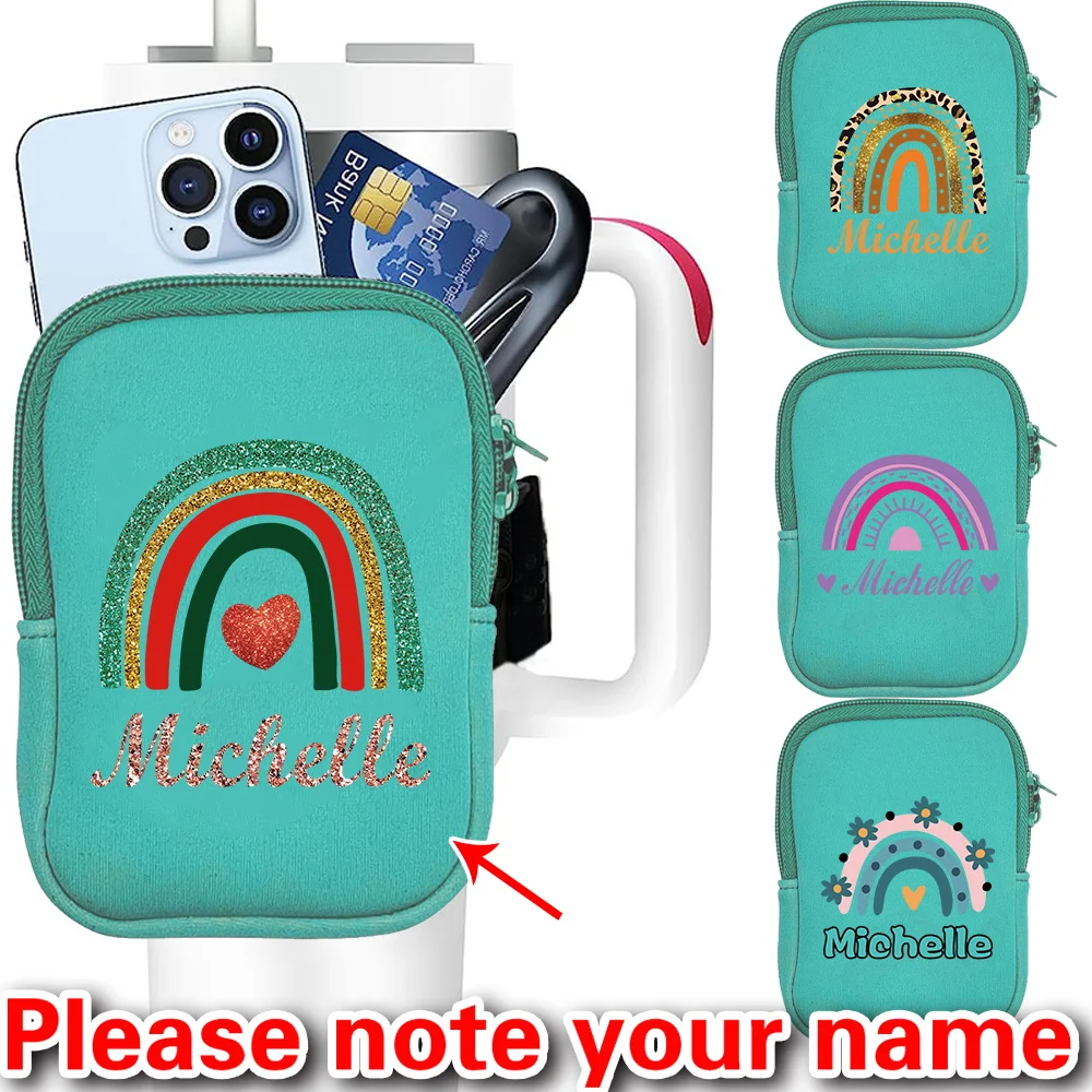 

Персонализированная спортивная портативная сумка для чашки воды, ключ для карты, деньги, гарнитура, уличная дорожная сумка для чашки воды