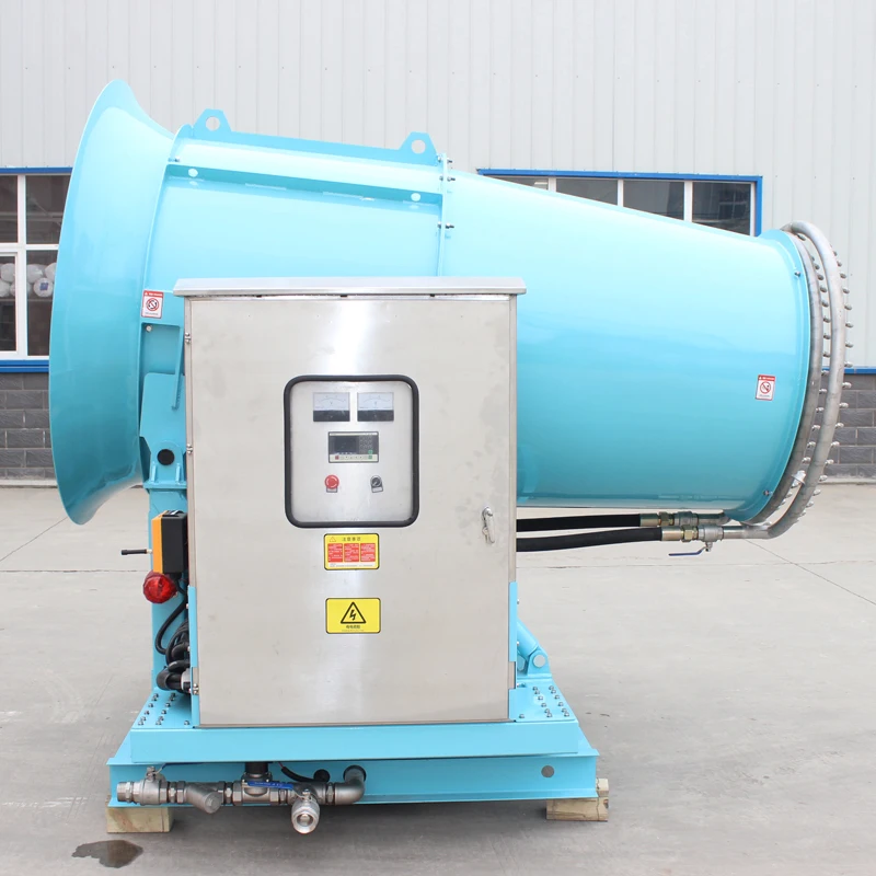 Máquina de canhão para uso industrial, supressão de poeira de alto desempenho