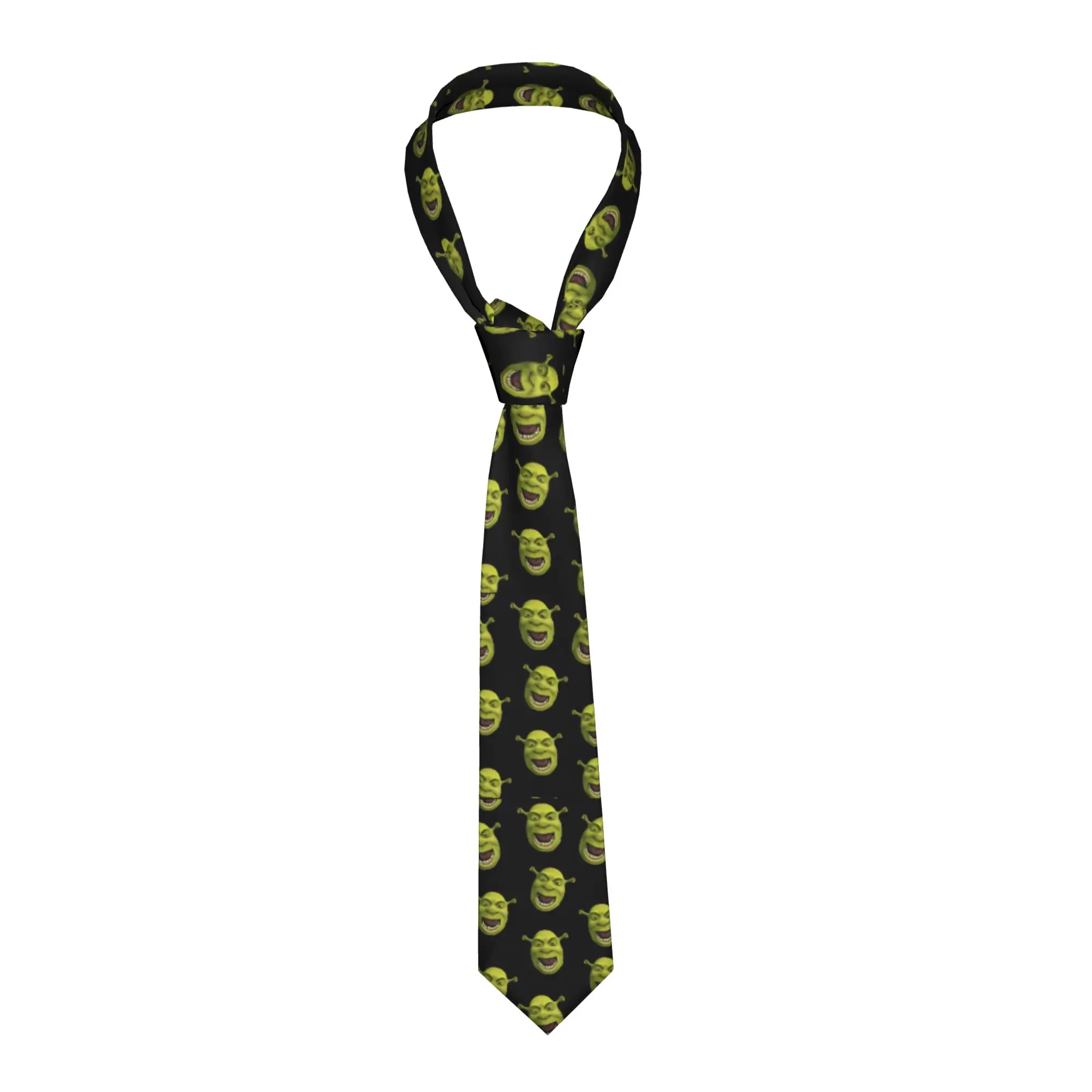 Corbata de ocio para hombre Pun Mein Swampf S-Shreks, accesorios de corbata retro y modernos, corbata de cuello personalizada de calidad