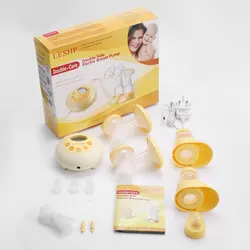 LESHP Double Side Electric Breast Pump with Milk Bottle Baby Feeding Large Suction Milk Pump Nipple Suction Baby Care