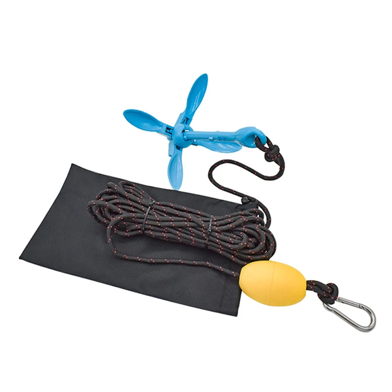 Kayak Anchor 3.5 lb Folding Marine Anchor for Fishing Kayaks Small Boats Canoes Paddle Board with Rope and Buoy Storage Bag