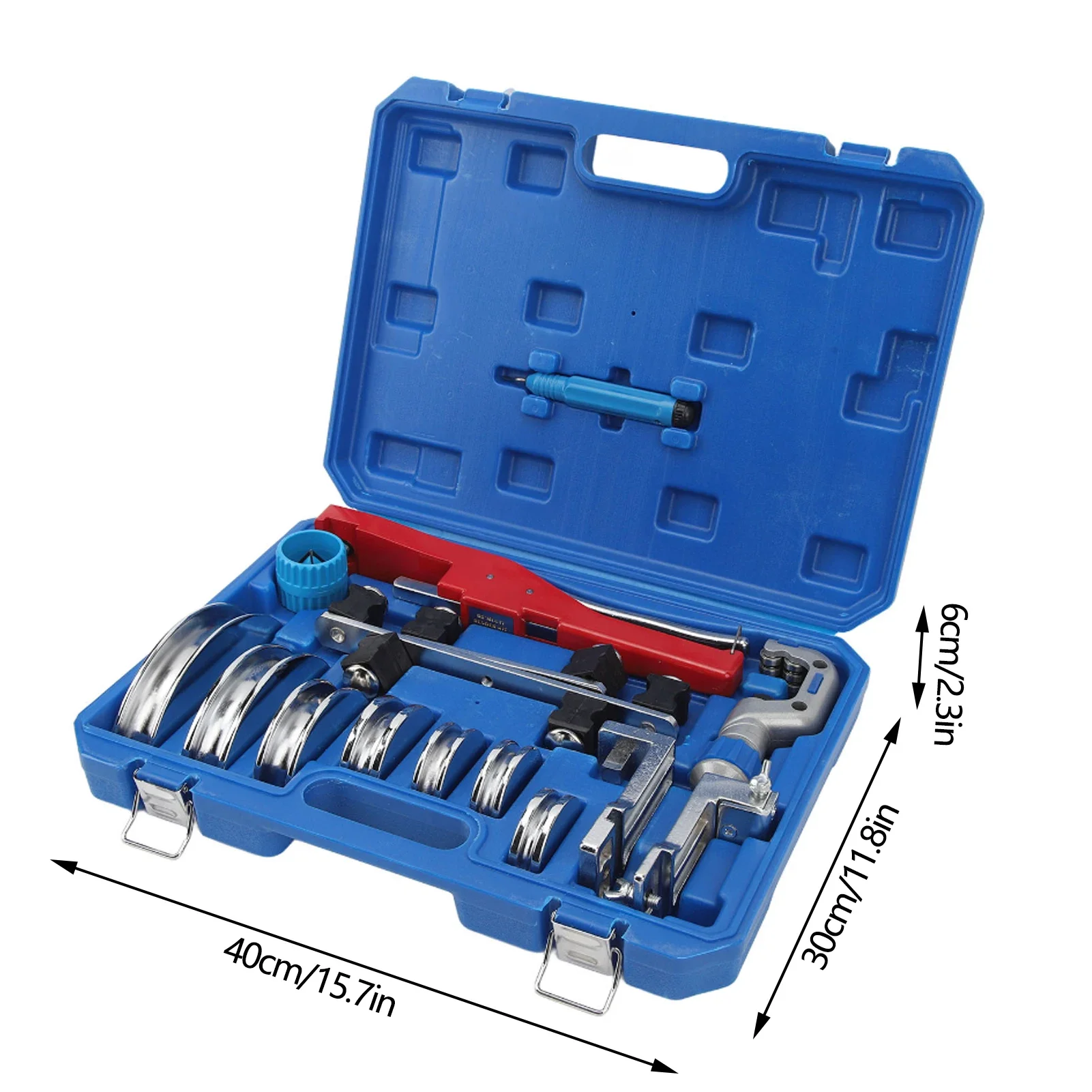 Compact Bender Kit Tube Bender Kit Compact Tubing Bender Multiple Sizes Bending Heads 3/16 to 1‑1/4 Inch Pipe Cutter Capacity