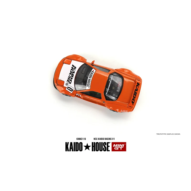 PreSale MINIGT KHMG119 1:64 NSX VTEC RACING V1 Openable Hood Diecast Diorama Car Model Collection Kaido House