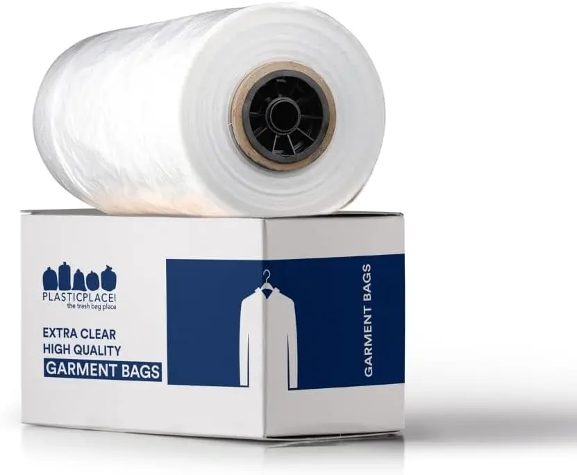 

Clear Garment Bags for Clothes Protection from Dust, Dirt & Wrinkles - Zippered Storage for Travel, Dry Cleaning & Dresses