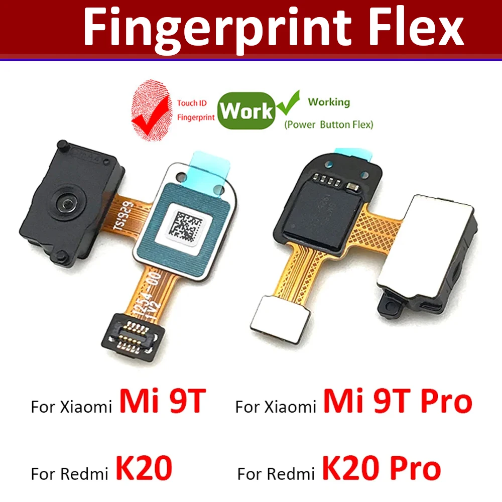 Fingerprint Sensor Home Return Key Menu Button Flex Ribbon Cable For Xiaomi Mi 9T Pro / Redmi K20 Pro