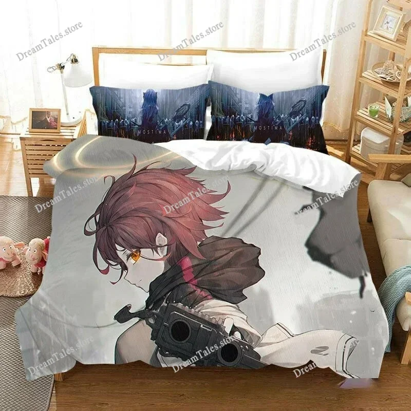 

New Arknights Bedding Set Single Twin Full Queen King Size Bed Set Adult Kid Bedroom Duvet Cover Sets 3D Print Game Anime741