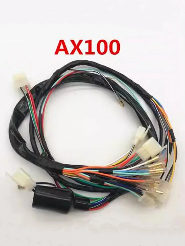 Motorcycle Electrical Wiring Complete for Suzuki Haojue qingqi Jincheng AX 100cc A100 X1000 JC100 HJ100 Harness Wire Cable Line