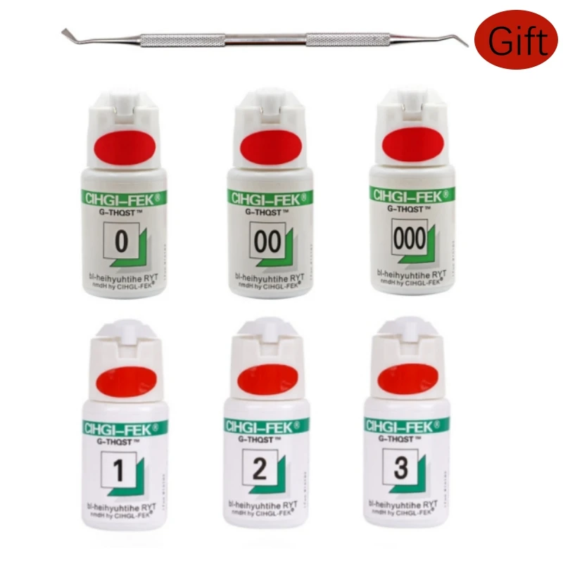 

6 Bottle Dental Retraction Cord Disposable Gingival Retraction Knitted Cotton Cord Green Cotton Gum Line Dentist Floss Material