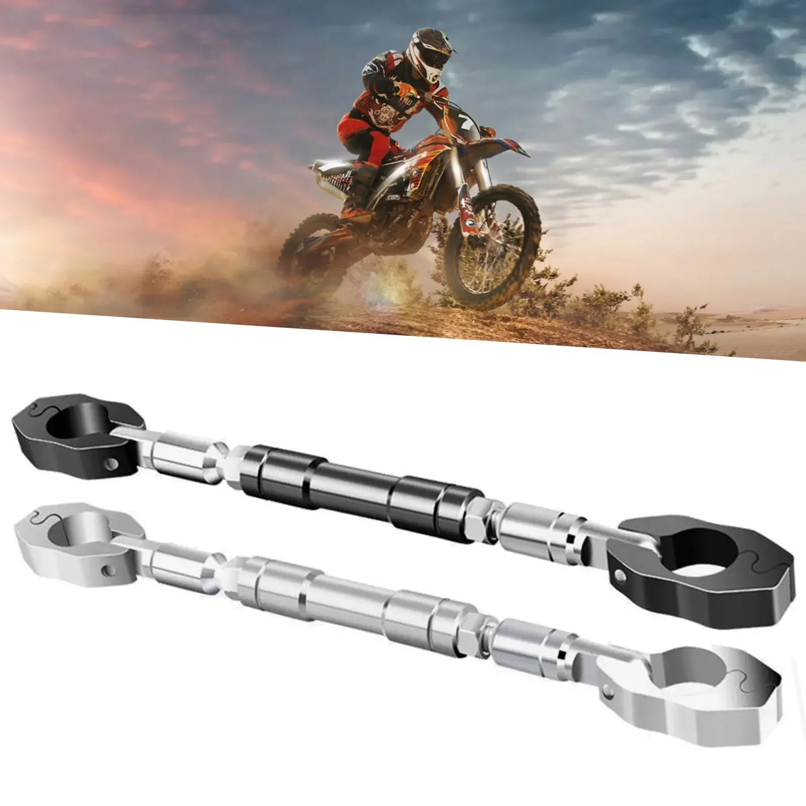 Motorcycle Handlebar Balance Cross Bar Multifunctional Motorcycle Styling Handlebar Balance Bar Adjustable Rod For 2.2cm/0.86in