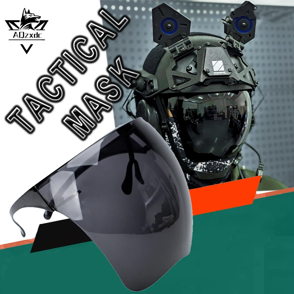 

Tactical Full Cover Face Visor Protective Glasses Cyberpunk Cycling Anti Splash Anti Fog Shield Sunglasses Hiking Equipment
