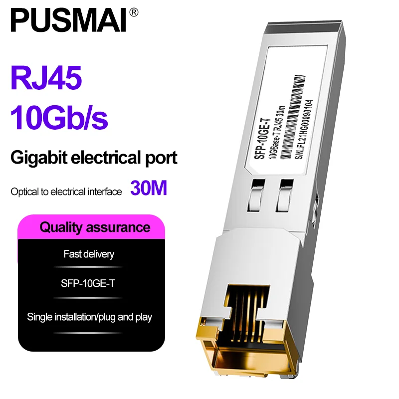 

10G SFP+ RJ45 30m Copper Port For Ethernet Port SFP Optical Transceiver Module Compatible with Cisco Mikrotik