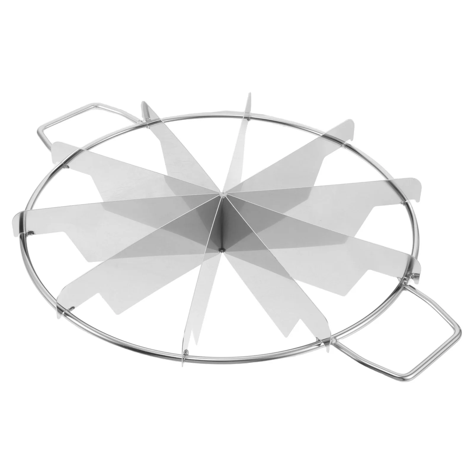 

10.6 Inch Stainless Steel Cake Divider 10-Cut Pie Cutter For Even Slices Rust-Proof Kitchen Tool Baking Cheesecake Bread Pizza