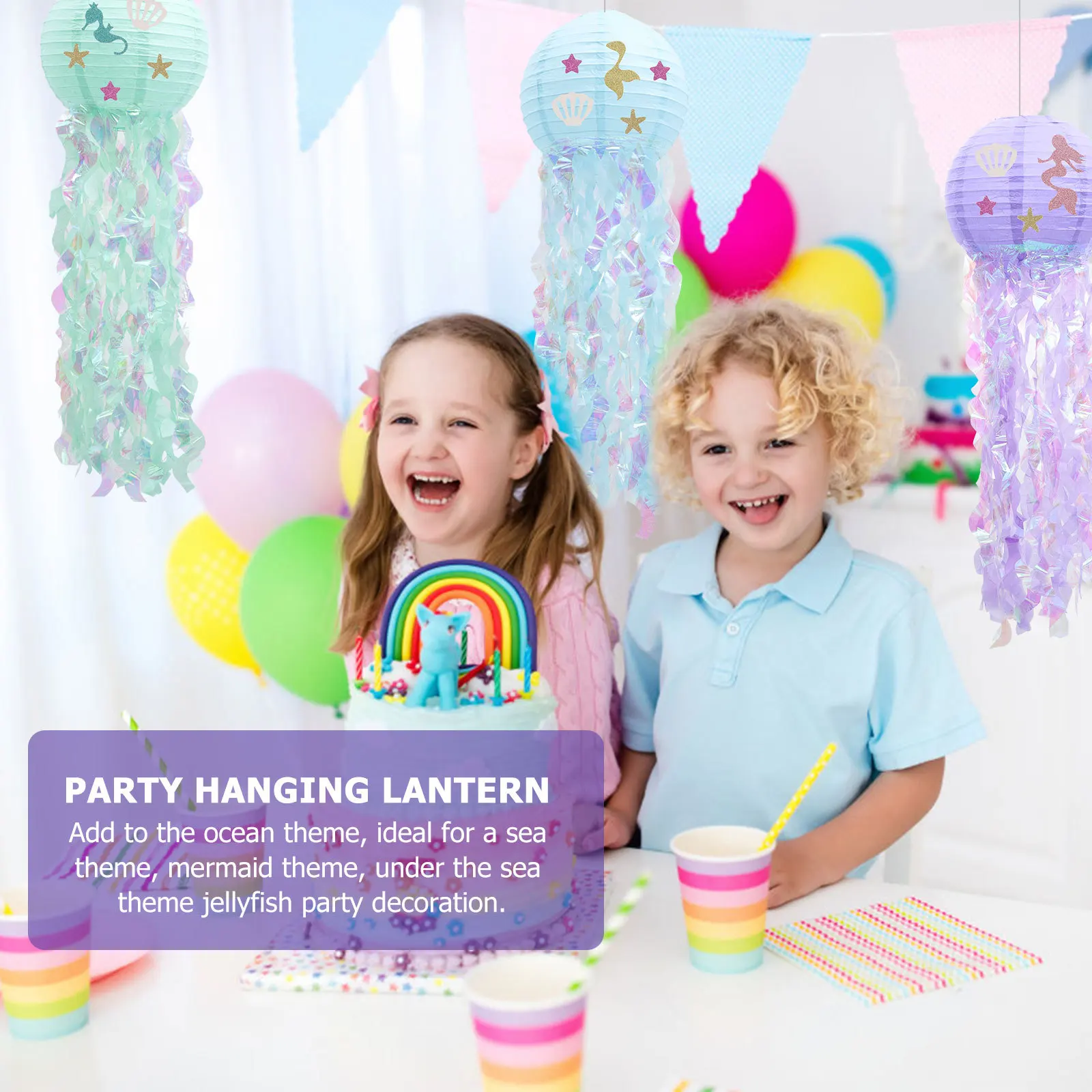 

3Pcs Jellyfish Honeycomb Lantern Party Hanging Lights for Sea Theme Party Decorations Home Garden Office Use Jellyfish Lantern