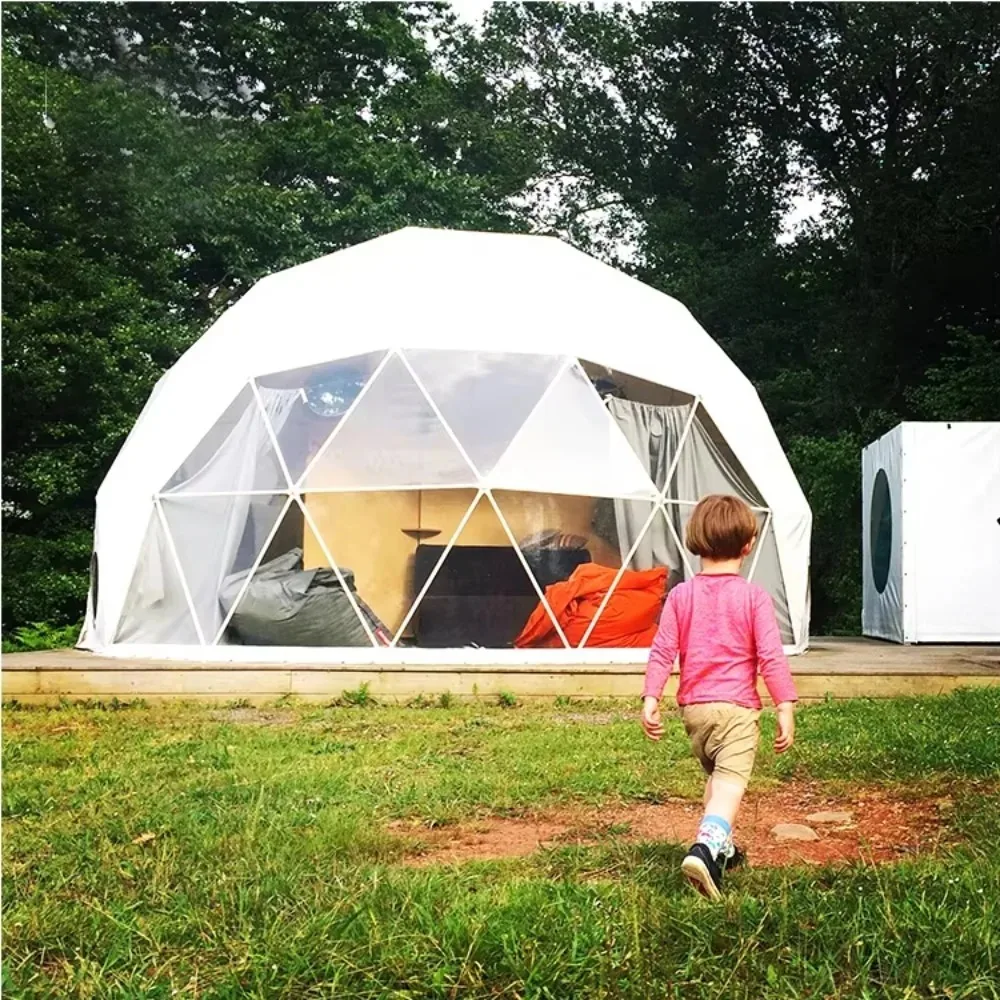High End Luxury Geodesic Dome House for Outdoor Hotel Resort Glamping Business Modular Structure Customized Interior