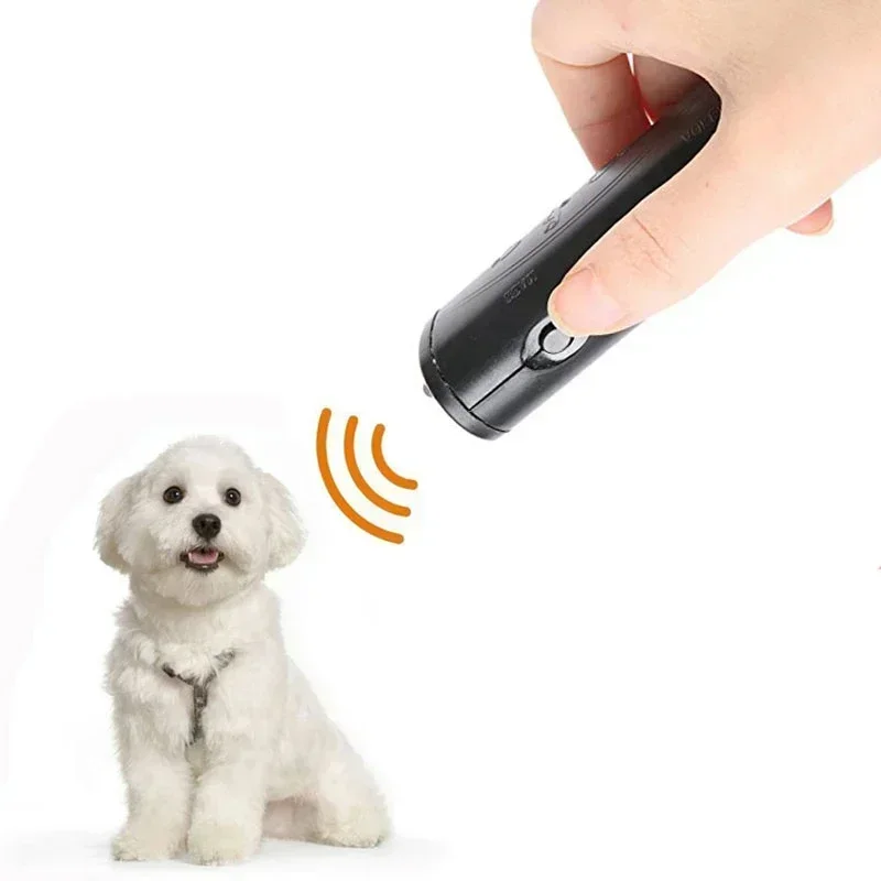 3 in 1 Pet Dog Repeller Anti Barking Stop Bark Training Device Trainer LED Ultrasonic Anti Barking Ultrasonic Without Battery