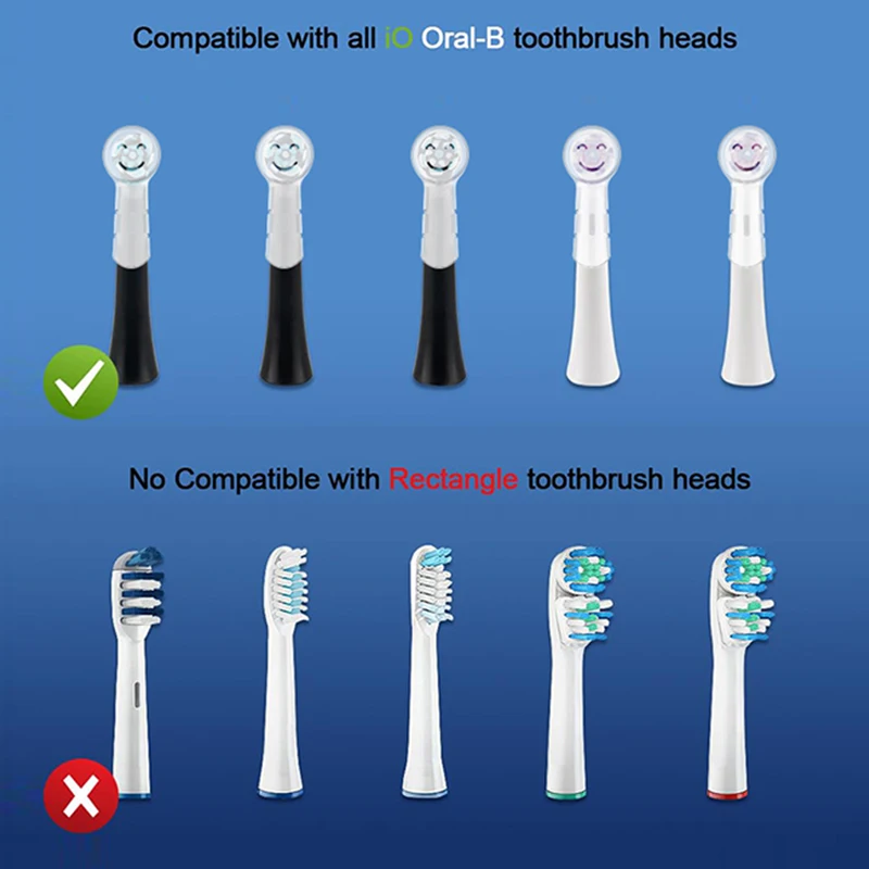 Electric Toothbrush Covers Caps Protective Toothbrush Head Cover Cap Compatible with Oral B Replacement Round Heads,10PCS