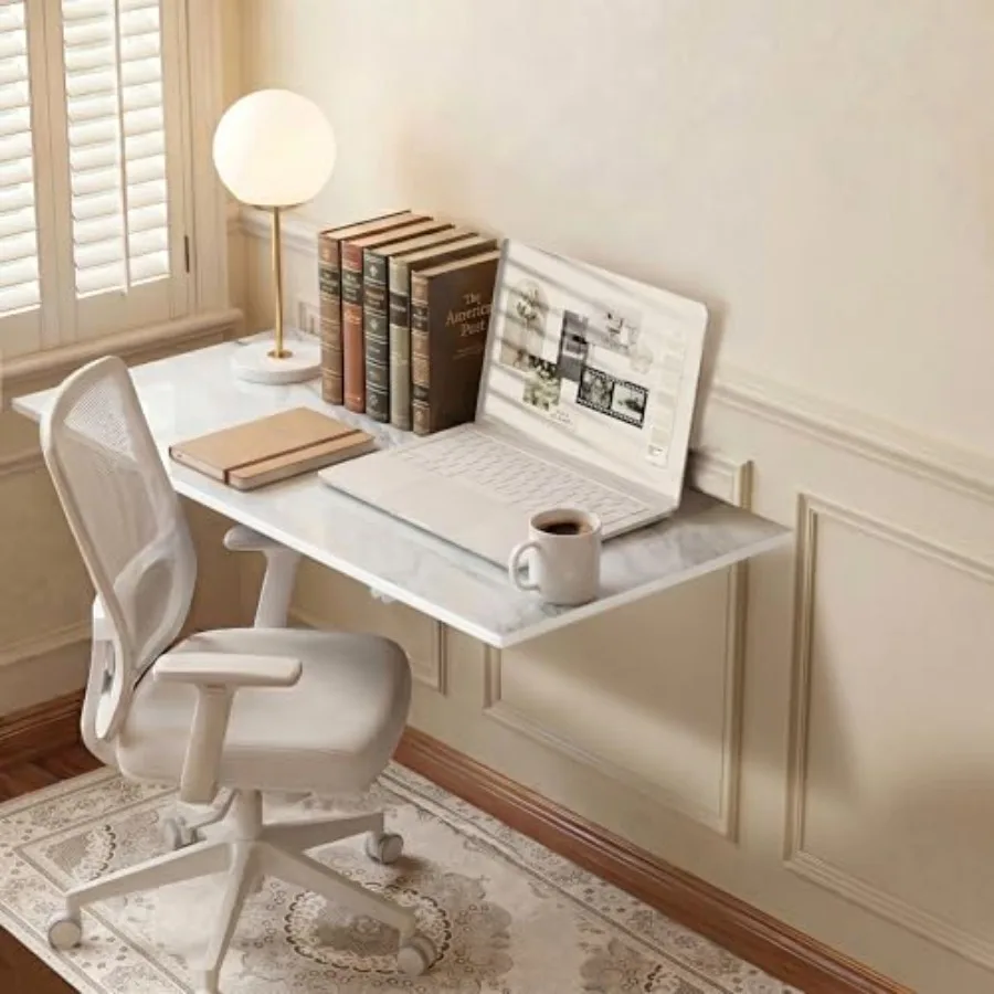 

Wall Mounted Desk Folding Table Laundry Fold Table Fold Down Work Bench Foldable Mount Station for Floating Bar Office Dining R