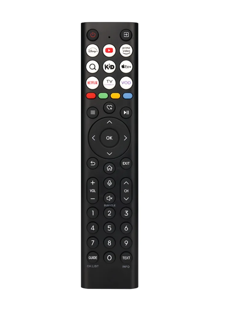 Pilot zamienny ERF2B38H do telewizorów Hisense Smart TV 43A7Q 50A7Q 55E8Q 85U7Q 65U7Q 55A7Q (BEZ funkcji głosowej) — zdjęcie produktu 7