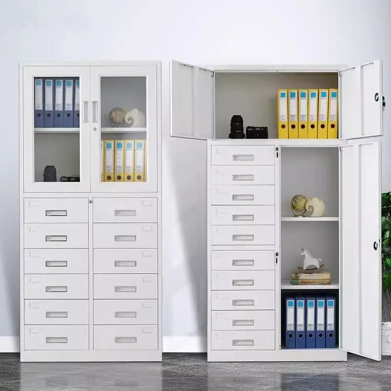 Multi-drawer File Cabinet Multi-chest Steel Drawer Cabinet Storage  Office Iron File Cabinet Locker Sample Cabine