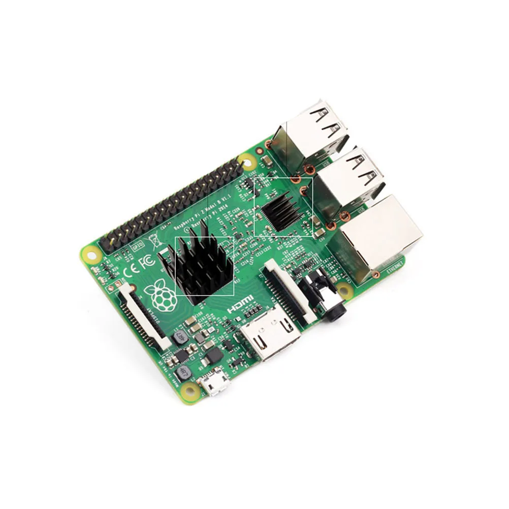 

2 шт. радиатор из алюминия для Raspberry Kit, охлаждающий блок печатной платы