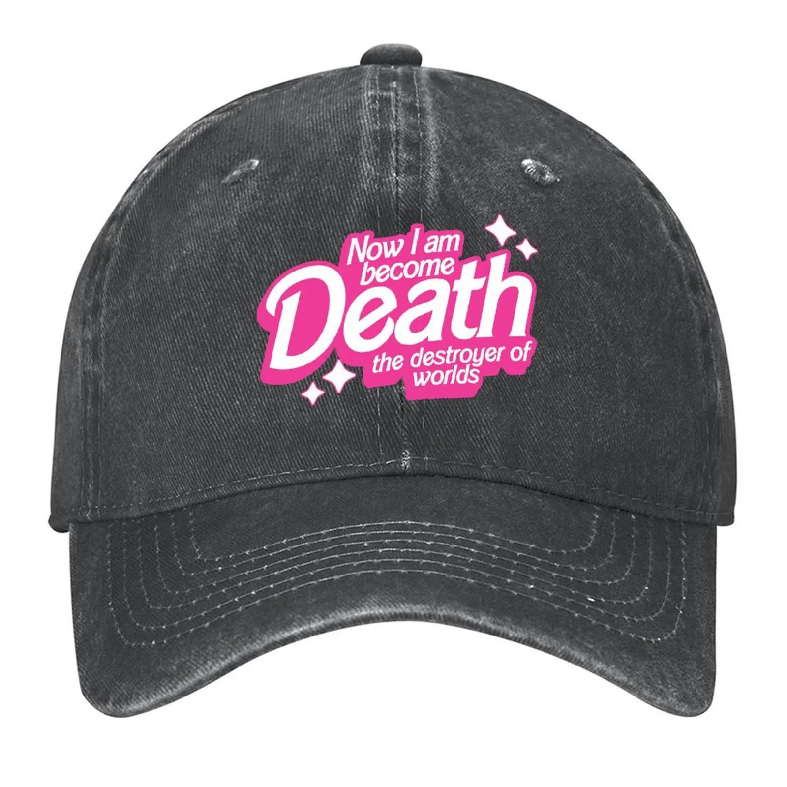 Now I Am Become Death the Destroyer of Worlds - Бейсболка Barbenheimer, шляпа большого размера, забавные шапки для женщин и мужчин Now I Am Become Death the Destroyer of Worlds - Бейсболка Barbenheimer, шляпа большого размера, забавные шапки для женщин и мужчин