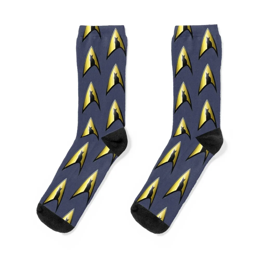 

Starfleet Cat Socks shoes Toe sports moving stockings hiphop Socks Female Men's