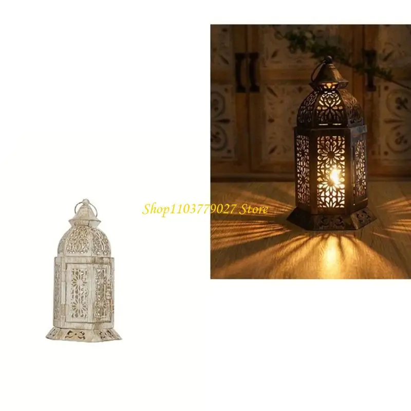 C4DF Safe Vintaged Iron Stand Openable Door Middle Eastern Festival Decors