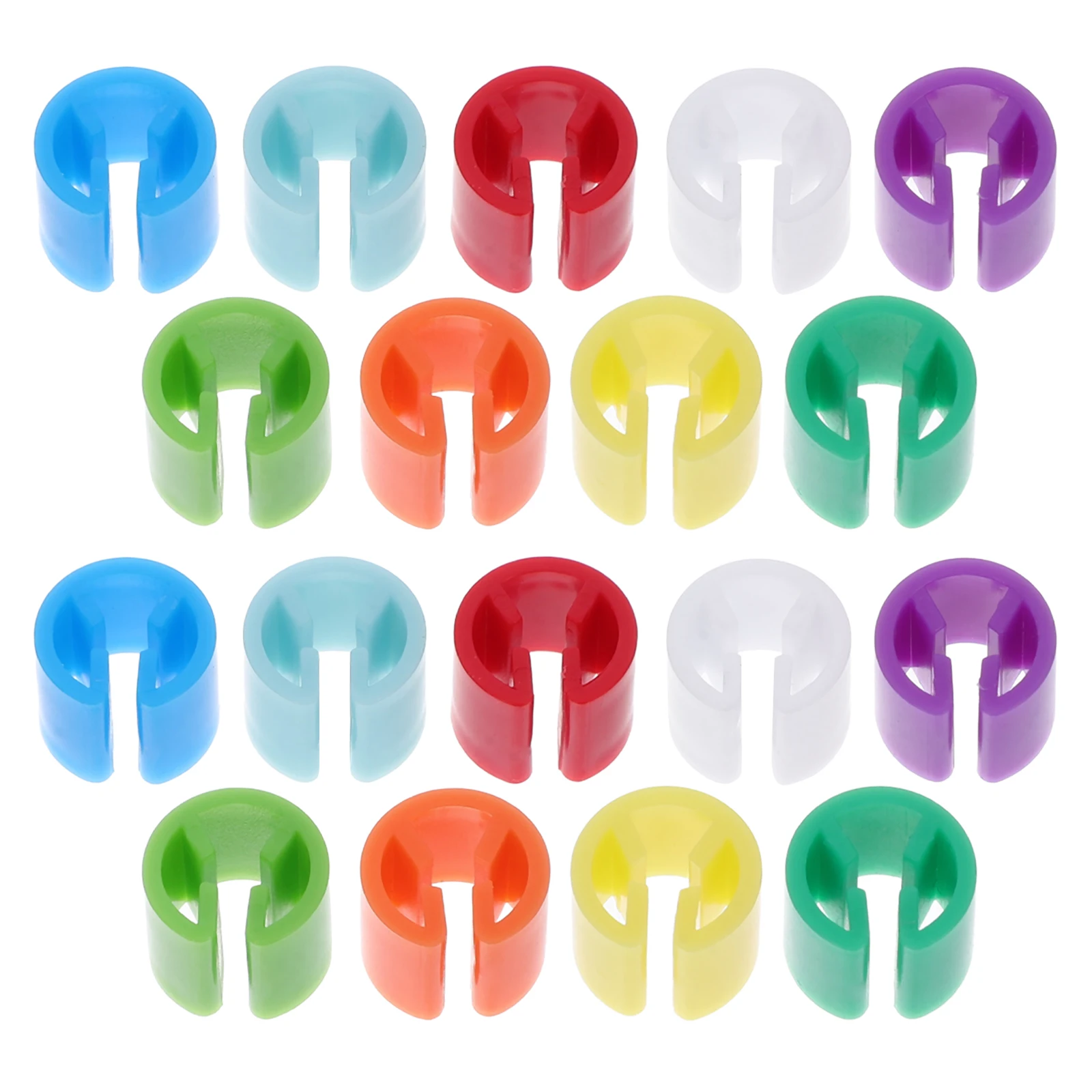 

405pcs Storage Box Colorful Clothes Hangers Plastic Size Marker Tags Coding Mini Markers Wardrobe garment size tags plastic