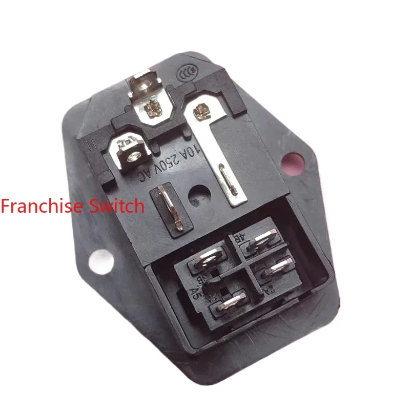 

10PCS AC power socket with safety belt four-foot switch three-in-one JR-101-1FR
