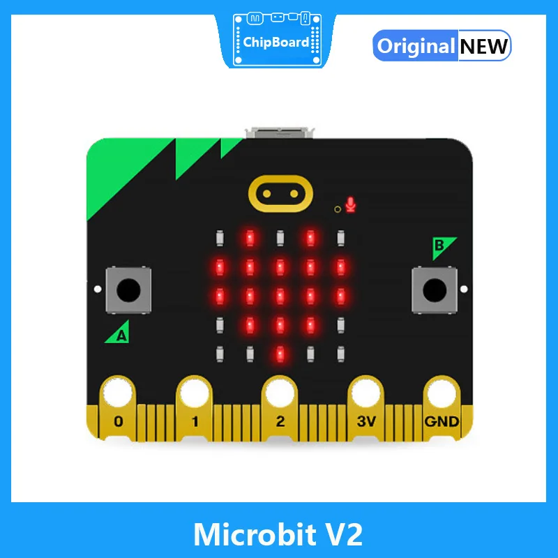 Micro:bit V2.0,Microbit Development Board,Primary and Secondary School,Python Graphic Programming Entry Kit V2