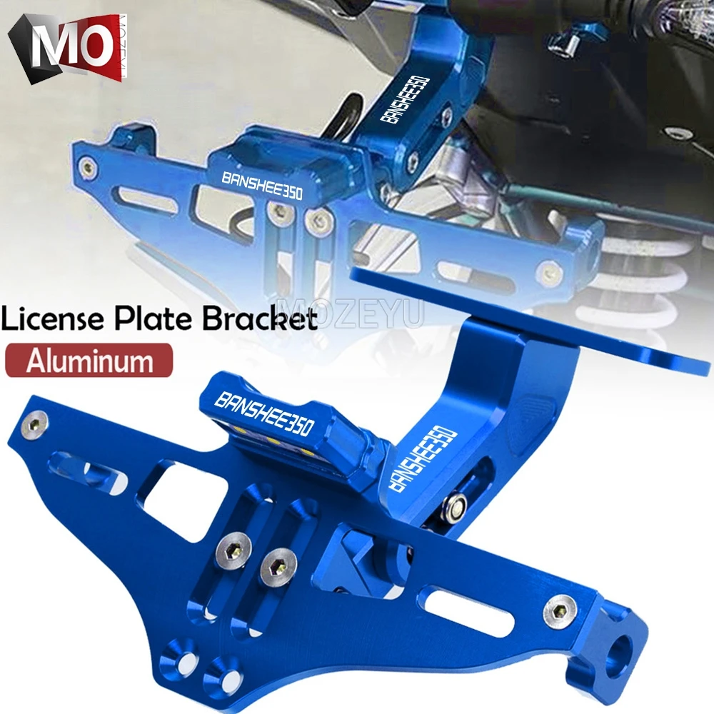 

Motorcycle Rear License Plate Bracket Holder Turn Signal Light For yamaha YFZ350 Banshee 350 2002 2008 2007 2006 2005 2004 2003