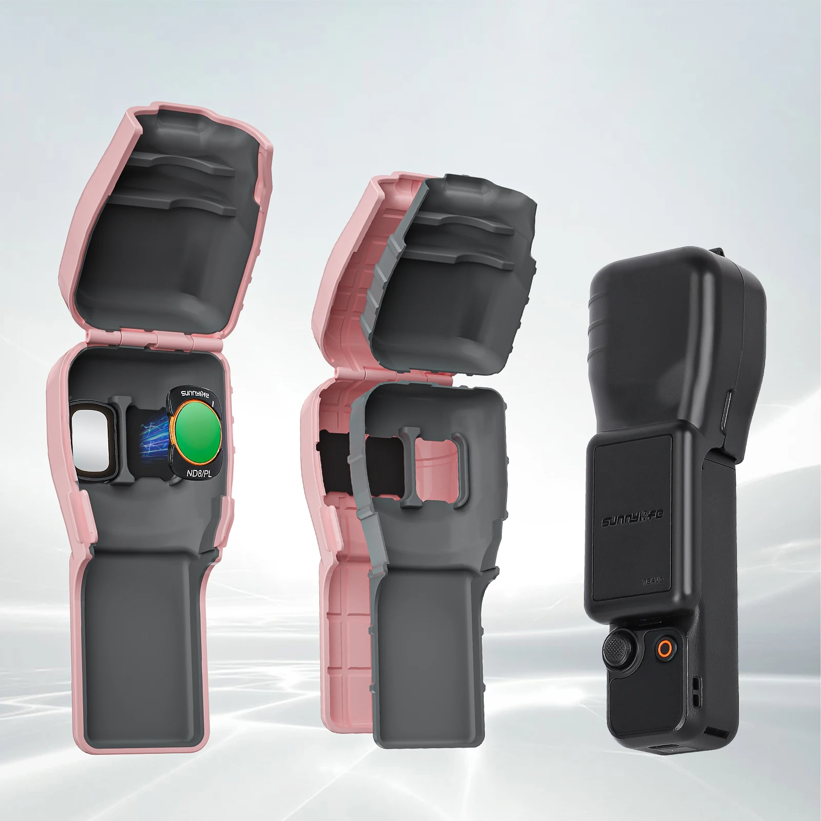 Soft Silicone Protective Case for DJI Osmo Pocket 3, Filter Lens & Screen Protector Cover, Portable Camera Accessories