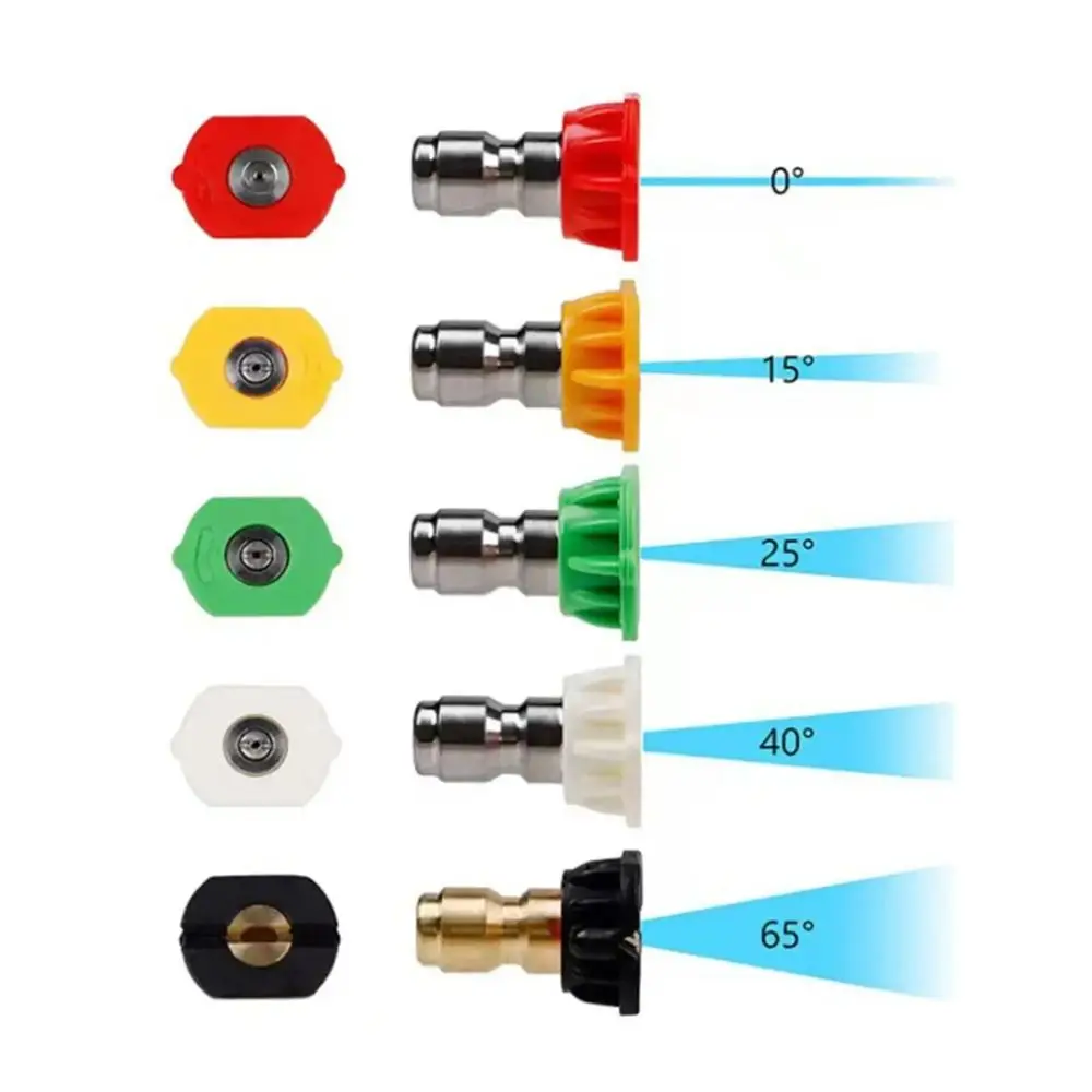 

Металлический быстросъемный соединитель для насадок высокого давления из нержавеющей стали с пятью сменными головками для форсунок