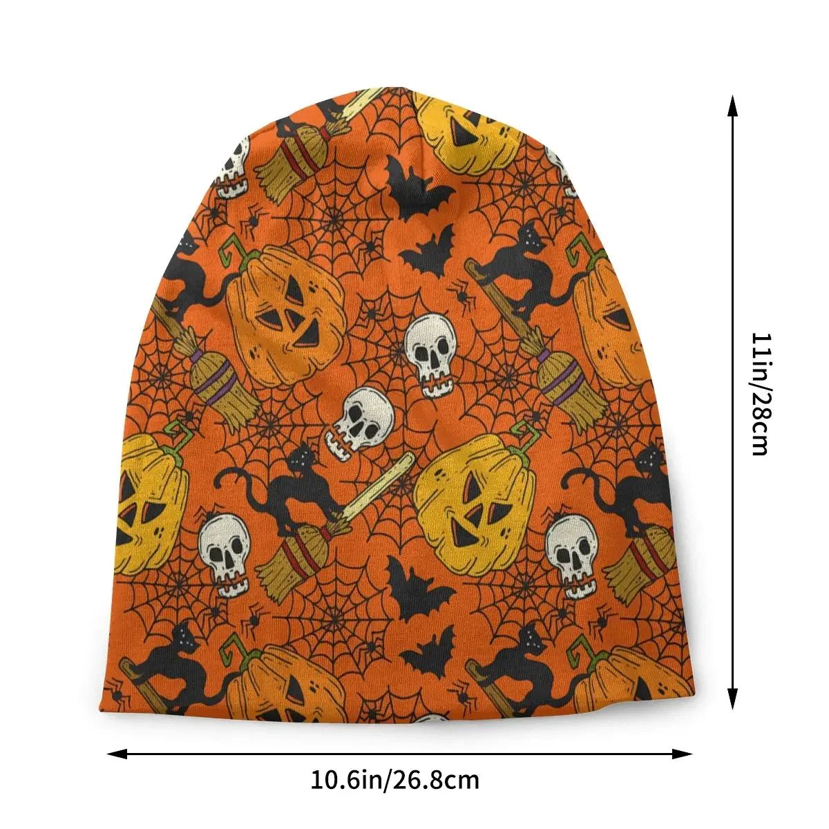 Witch Cat Bonnet Homme Autumn Spring Thin Skullies Beanies Halloween Caps For Men Women Novelty Hats