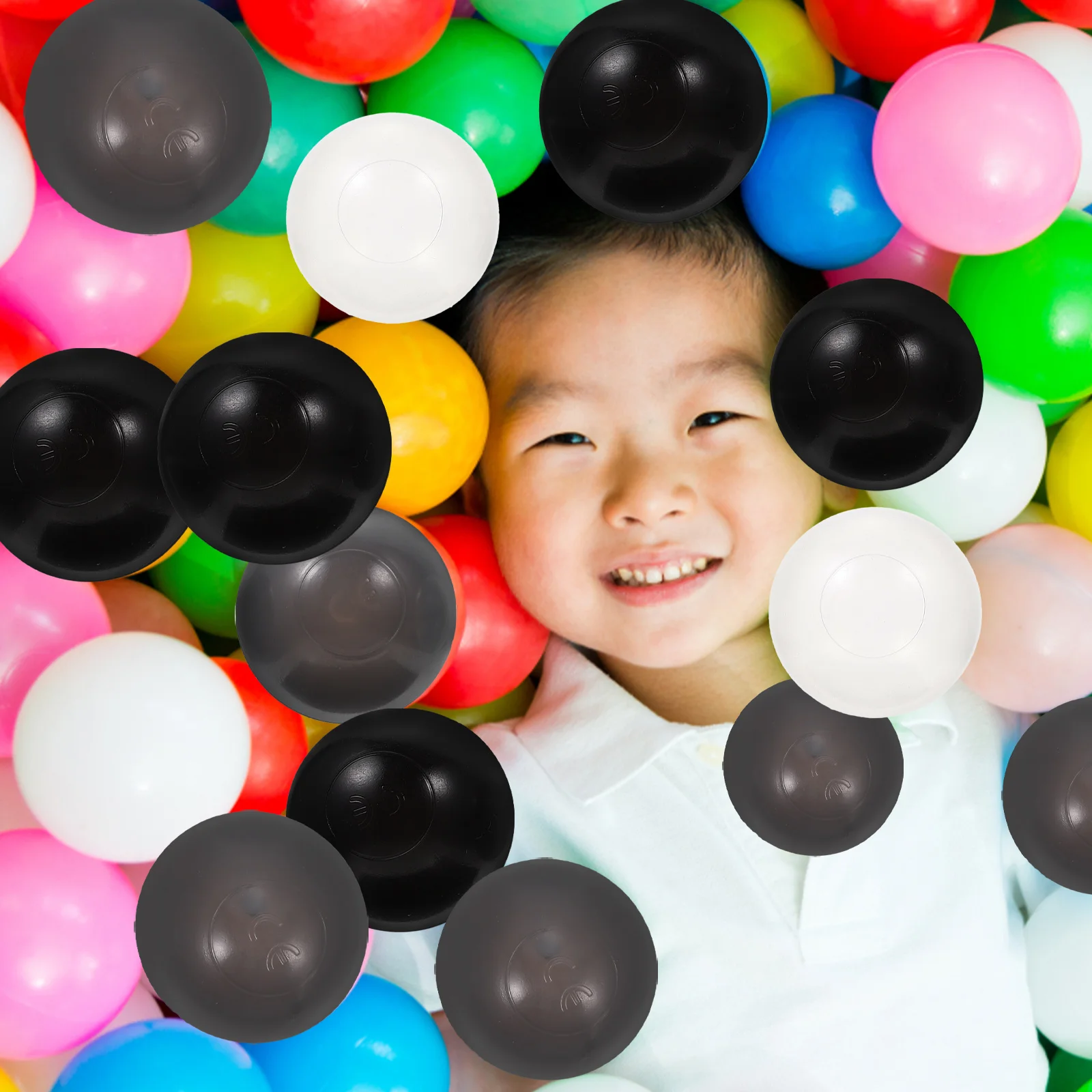 

50pcs Ocean Balls Colored Plastic Pit Balls for Kids Pool Toys Safe Children Birthday Play Ball Games