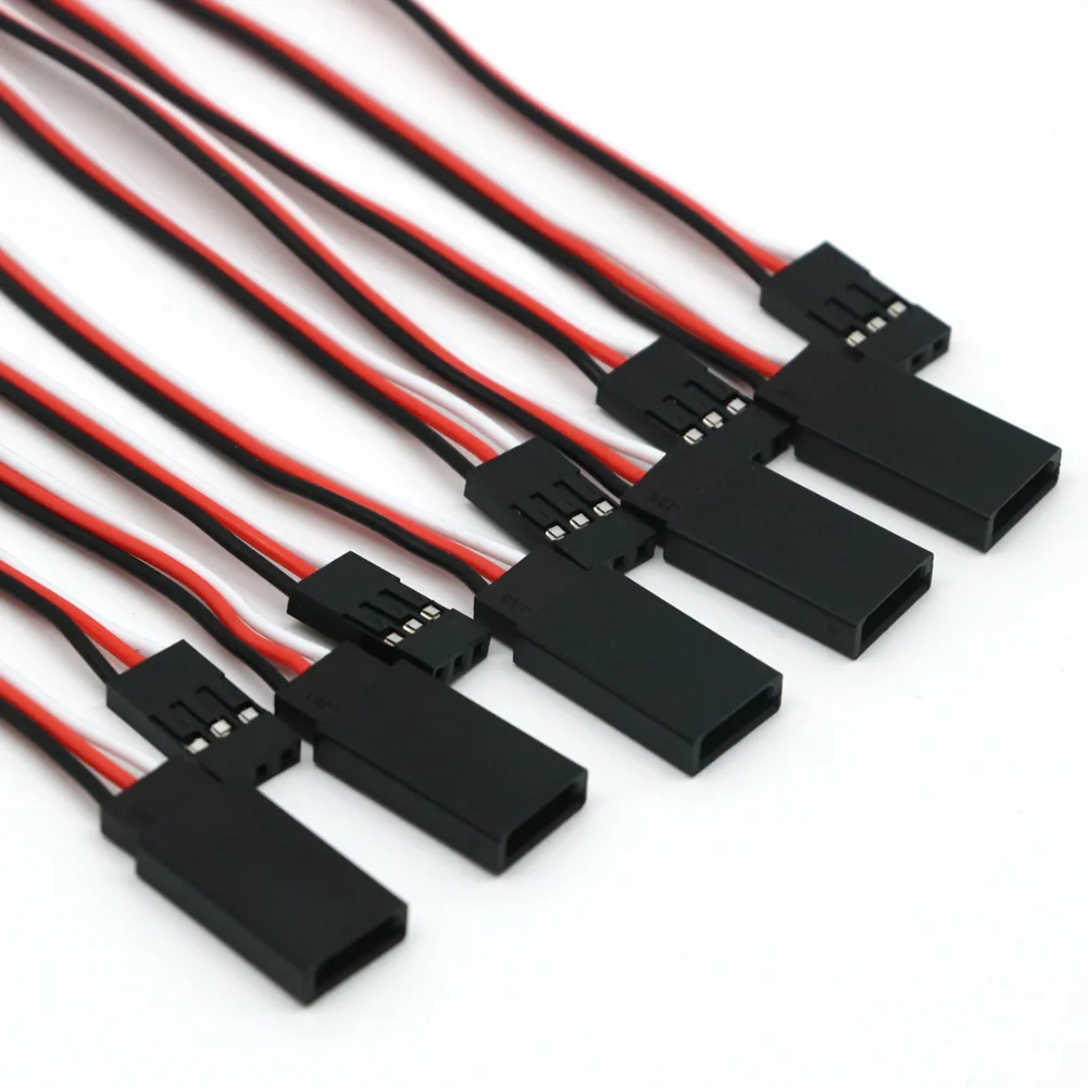 10 stücke 100mm/150mm/200mm/300mm/500mm RC Servo Verlängerung Kabel kabel Draht Blei JR Für Rc Hubschrauber Rc Drone – Detail 16