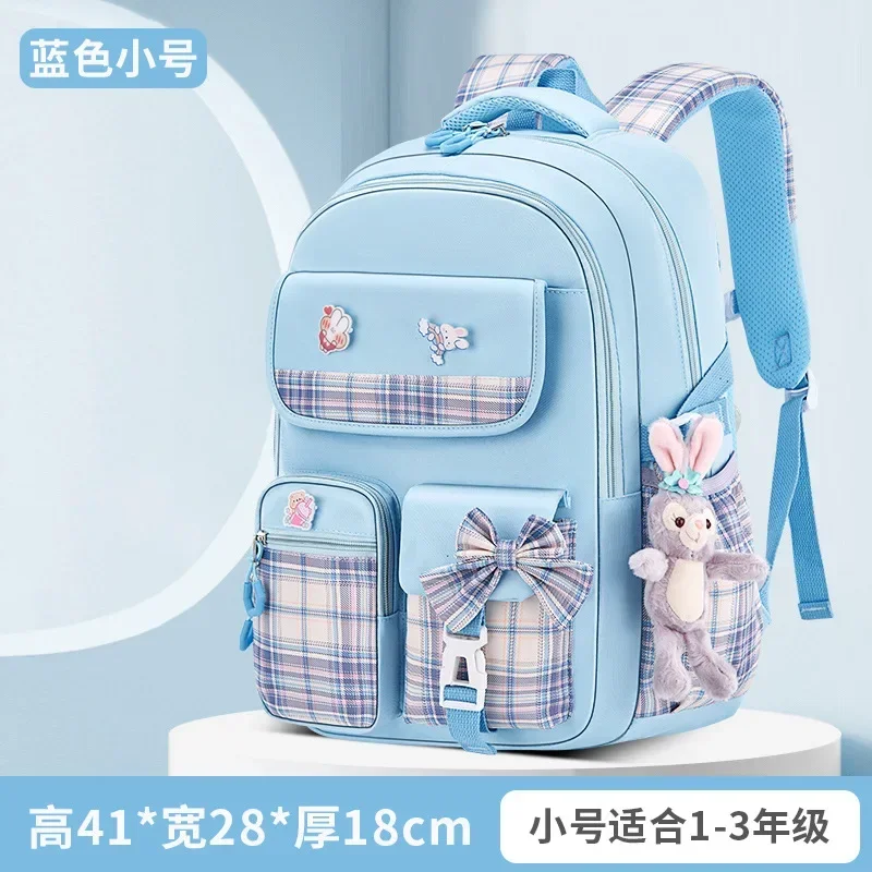 Disney Star Dailu cute new large-capacity lightweight ridge backpack wear-resistant dirt-resistant sweet student schoolbag