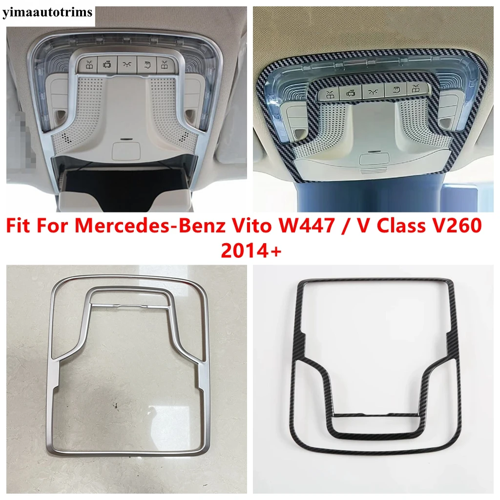 Roof Reading Lights Lamps Frame Decoration Cover Trim Matte Accessories For Mercedes-Benz Vito W447 / V Class V260 2014 - 2021