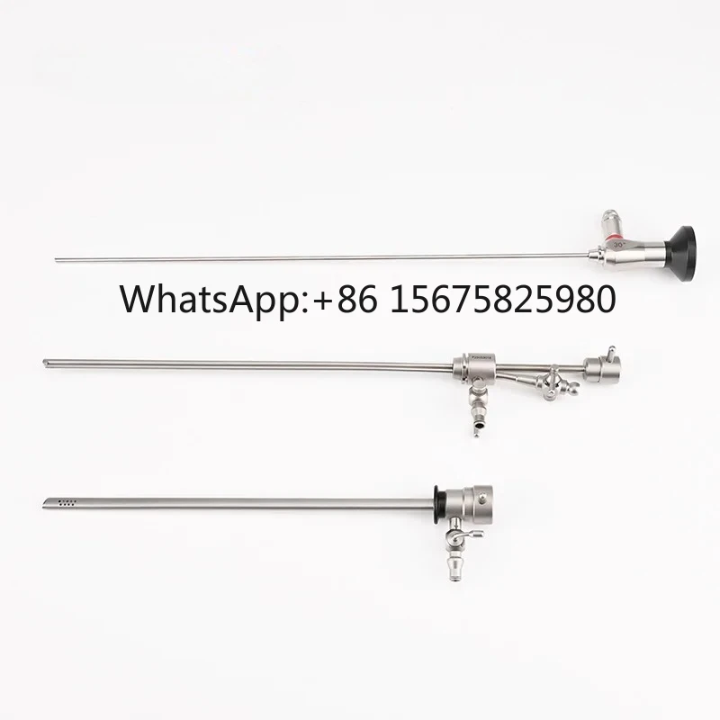 Rigid Medical Hysteroscope 30 Degree 2.9x302mm Complete Set with Operative Sheath Channel Gynecologic Surgery Tools