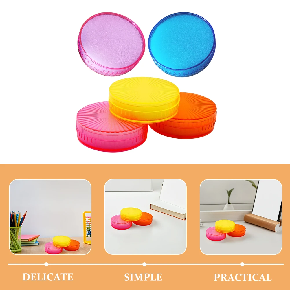 5 قطعة مرطب الأصابع الإسفنجية لمكتب العد النقدي استخدام عدم الانزلاق سطح المكتب وثيقة التعامل مع أداة وسادة عد المال