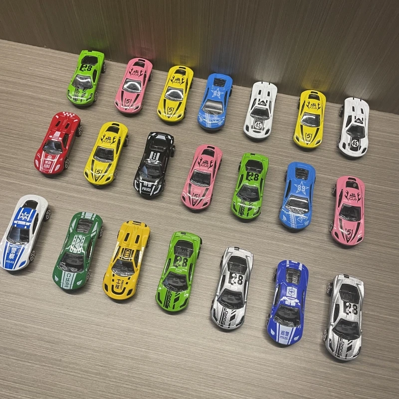 Modèle de voiture de sport de course de poche en alliage moulé sous pression pour enfants, mini voiture de simulation, véhicules de collection, jouets, 6-36 pièces