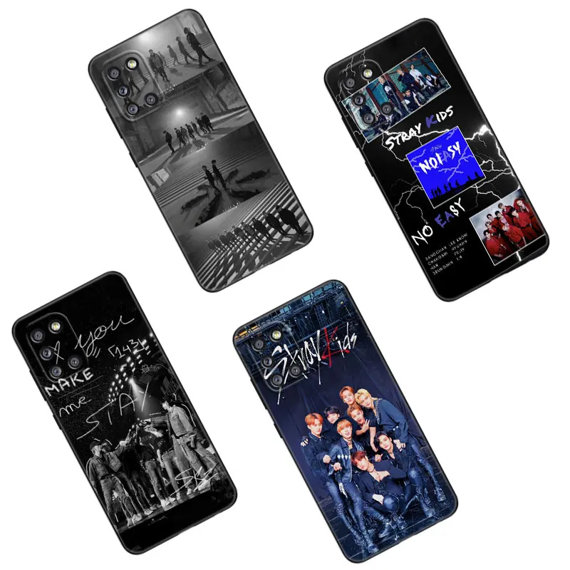 Kpop Stray Kids Black Silicone Phone Case For Samsung Galaxy A01 A03 Core A04 E A02 A05 A10 A20 A21 A30 A50 S A6 A8 Plus A7 2018