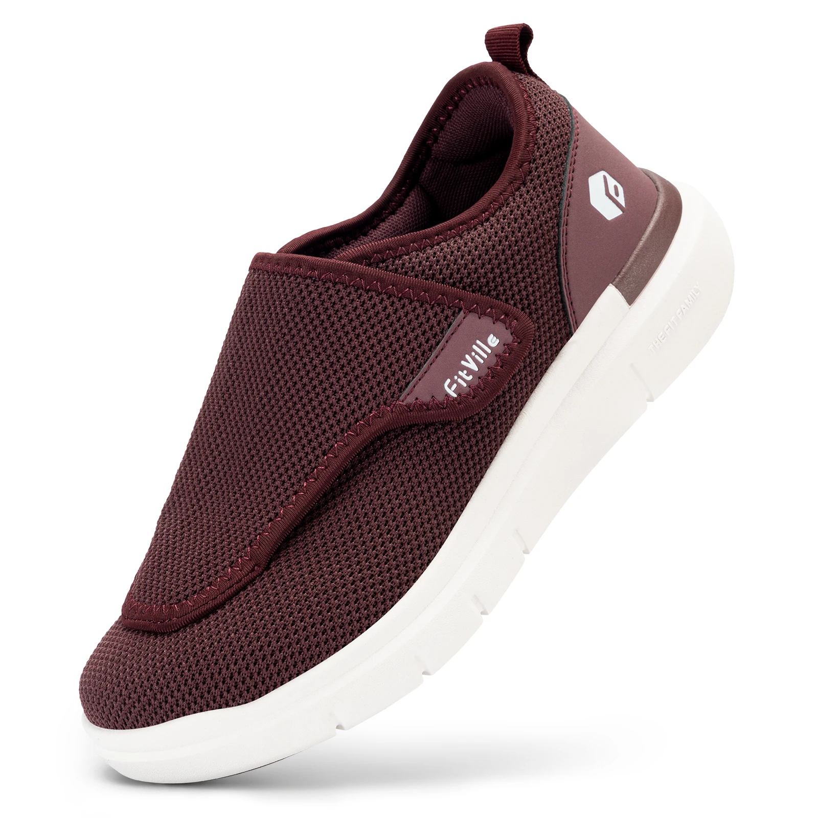 FitVille Damen-Diabetikerschuhe in weiter Ausführung, atmungsaktive orthopädische Sneaker, bequeme Schuhe für ältere Menschen mit geschwollenen Füßen – Detail 9