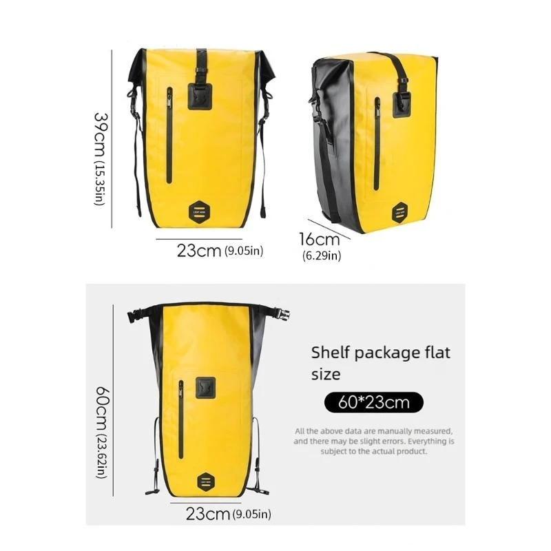  Water Resistant Bike Rear Rack Bag Luggage Carriers Bike Rack Tail Bag Enduring