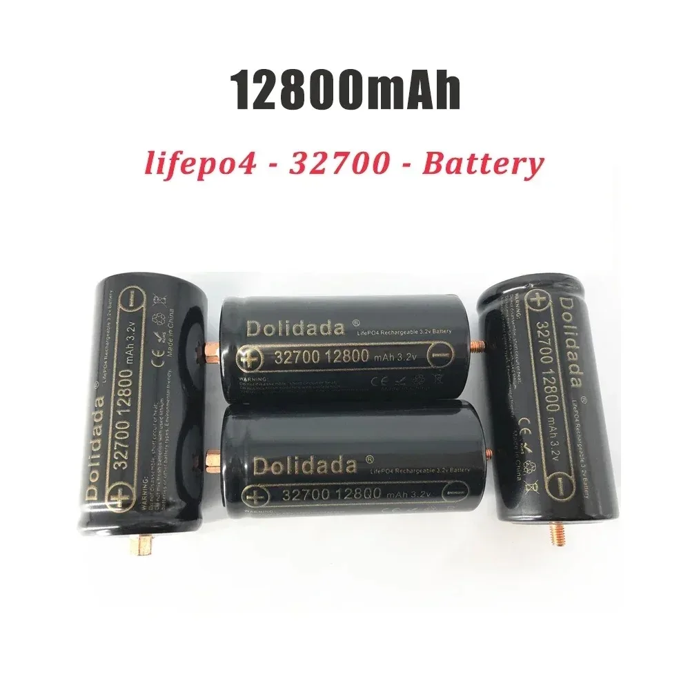 100% Original 32700 12800mAh 3.2V Lifepo4 Rechargeable Batteries Professional Lithium Iron Phosphate Power Battery with Screw