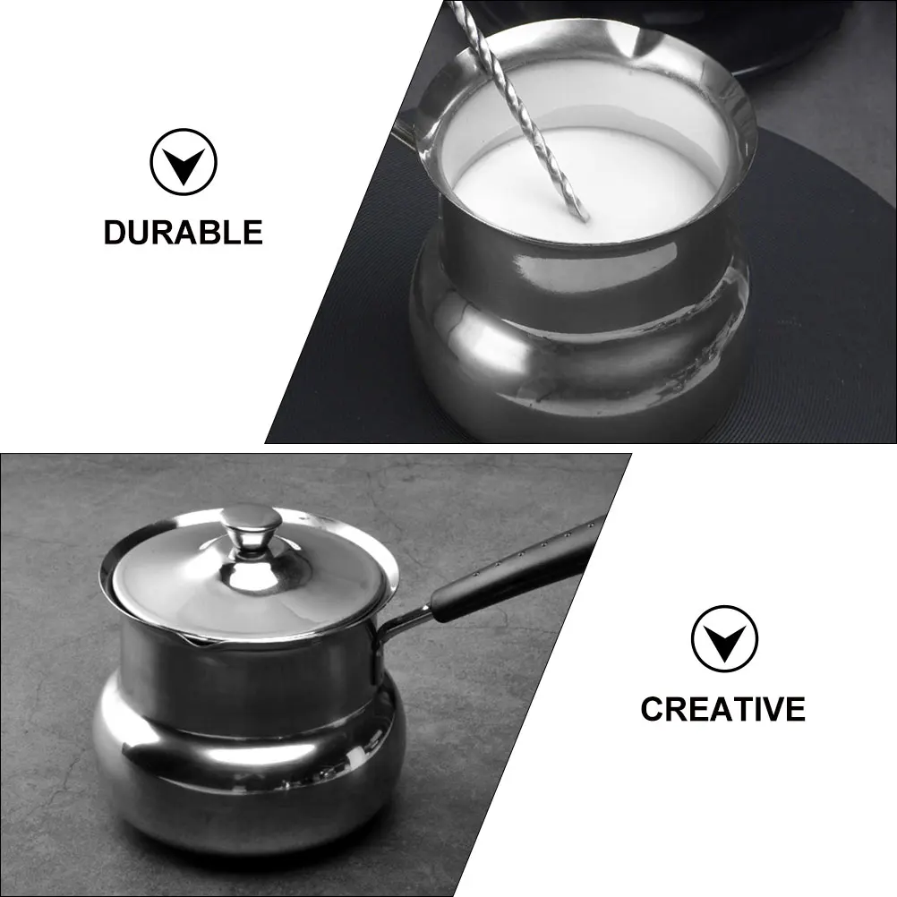 

Stainless Steel Soup Daily Use Milk Cooking Pot Multi-Function Saucepan Heat Resistant Stew Pot Kitchen Stockpot Deep Pan